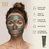 H&B HB Dead Sea Purifying Dead Sea Mud Mask for Sensitive skin care Face Mask, Skin Care Mask, Face Care, Unisex, Dead Sea Minerals