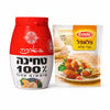 Pâte de Tahini Casher 100% (500g) + Préparation pour Falafels (180g) – Coffret Israélien Authentique, Vegan, Kit de Cuisine Moyen-Orientale