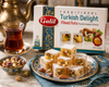 Galil Loukoum aux Noix – Loukoum Turc Authentique Fait à la Main d'Istanbul – Vegan, Sans Gluten, Casher & Halal – 450 g