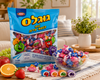 Taaman Fruit Filled Toffee Candy 850g (29.98 oz) –Kosher Soft Chewy Fruit Candy Mix – Assorted Fruit Flavors