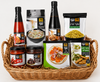 Master Chef Israeli Gourmet Cooking Gift Basket – Soy Sauce, Sweet Chili Sauce, Seasoned Bread Crumbs, Kalamata Olive Spread, Tortilla Wraps, Rice Noodles, Harissa & Soup Croutons – Kosher Gift Set from Israel
