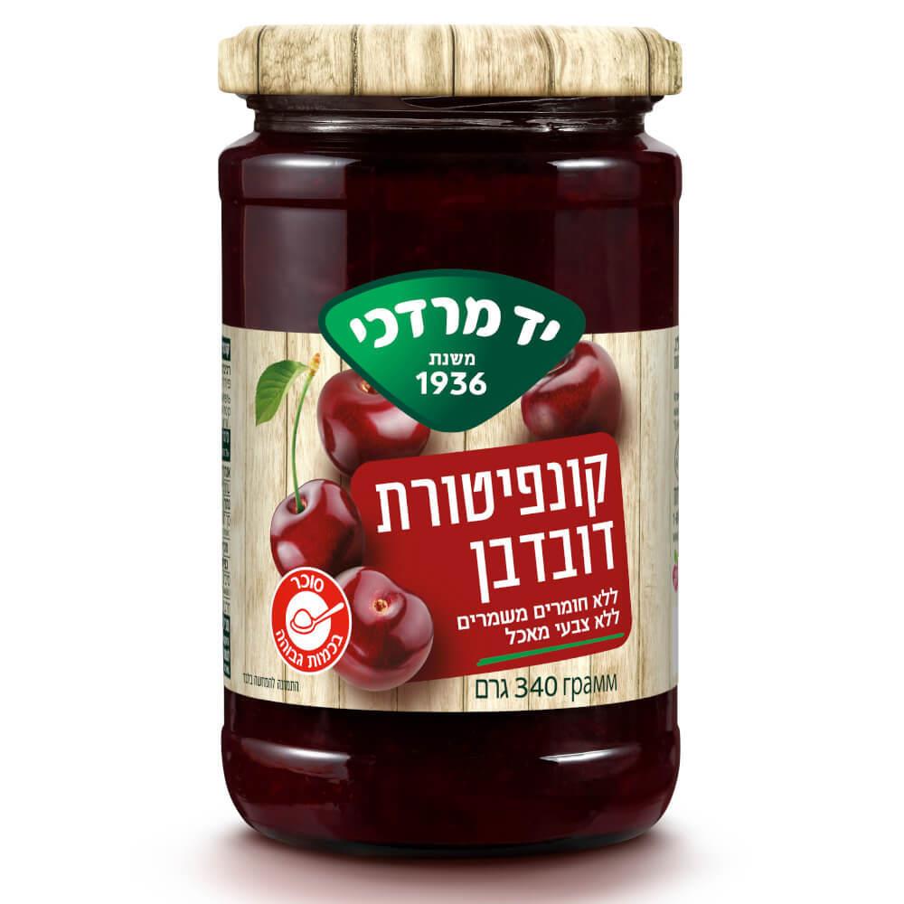 Yad Mordechai Cherry Jam Kosher Israeli Product 340g KOSHERTOP
