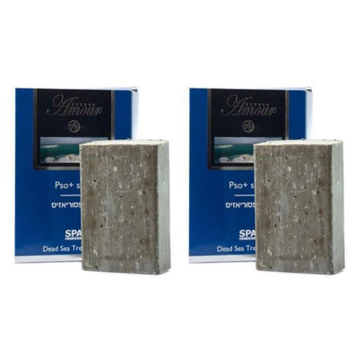 x2 Shemen Amour Dead Sea Treatment Pso+Soap Face & Body Spa Natural 125g - KOSHERTOP