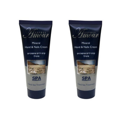 x2 Shemen Amour Dead Sea Minerals  Hand & Nails Cream 100ml 3.4oz - KOSHERTOP