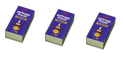 3 XPalas Octagon Shaped  Floating Oil Wicks For Shabbat 50 Pcs Israeli Product - KOSHERTOP