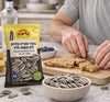 Kliyat Gat Roasted Sunflower Seeds No Salt Added 180g (6.35oz) | Natural Unsalted Sunflower Seeds | Kosher Parve | Healthy Snack | Product of Israel