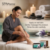 SPApharma Body Spa Charcoal & Lavender Illuminating Body Scrub – Lavender Oil, Charcoal & Dead Sea Minerals – 500 ml / 16.9 fl oz