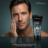 SPApharma Men Facial Gel Cleanser with Charcoal & Dead Sea Minerals – Face & Beard Cleansing – 150 ml / 5.07 fl oz
