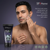 SPApharma Men Facial Gel Cleanser with Purifying Charcoal, Blueberry Extract & Dead Sea Minerals – 150 ml / 5.07 fl oz