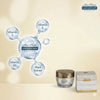 Mon Platin Gold Edition Crema Prémium Reafirmante para Ojos y Cuello con Caviar Negro y Complejo Dorado, Ácido Hialurónico, Péptidos y Minerales del Mar Muerto, Hidratante Antienvejecimiento, 50 ml